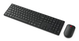 Lenovo 4X31S04810 keyboard Mouse included Office RF Wireless + Bluetooth US English Black
