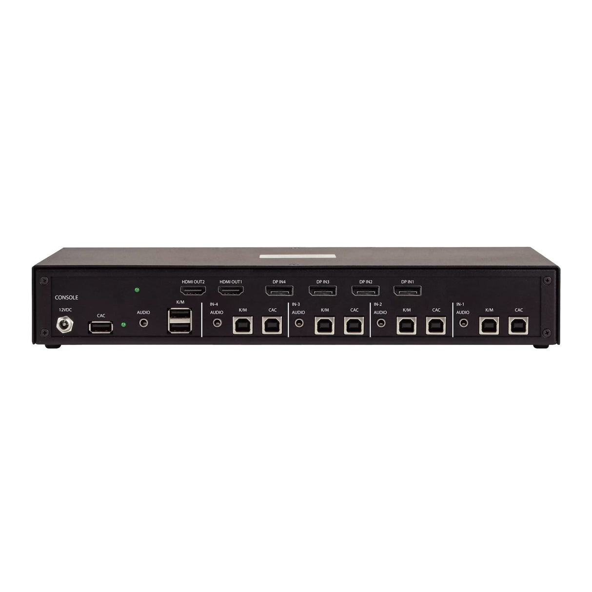 StarTech.com Secure 4-Port Dual-Monitor KVM Switch, 1x DisplayPort In to 2x HDMI Out, 4K 60Hz, NIAP 4.0 Desktop KVM, CAC, Metal Housing, Made in the USA