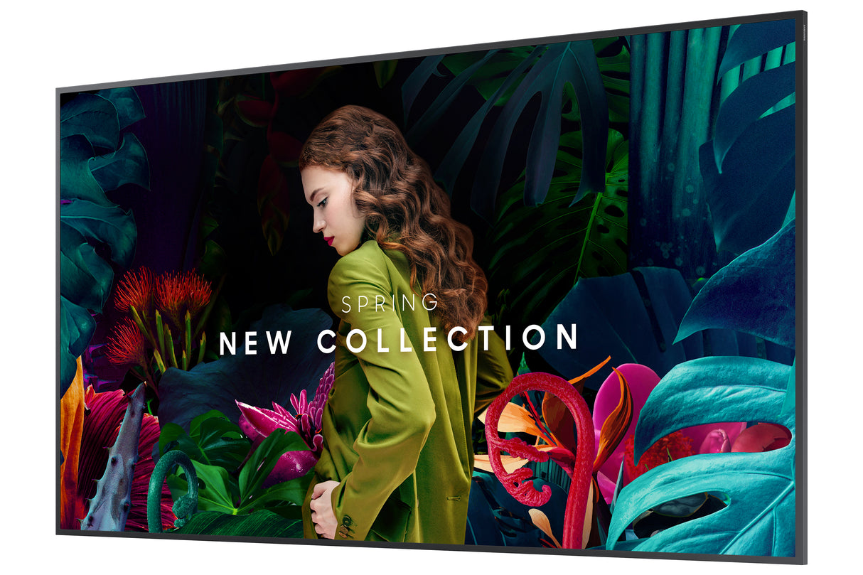 Samsung QB55C-N Digital signage flat panel 139.7 cm (55") LED 350 cd/m² 4K Ultra HD Black Built-in processor Tizen 7.0 16/7