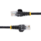 StarTech.com Cat5e Patch Cable with Snagless RJ45 Connectors - 50 ft, Black