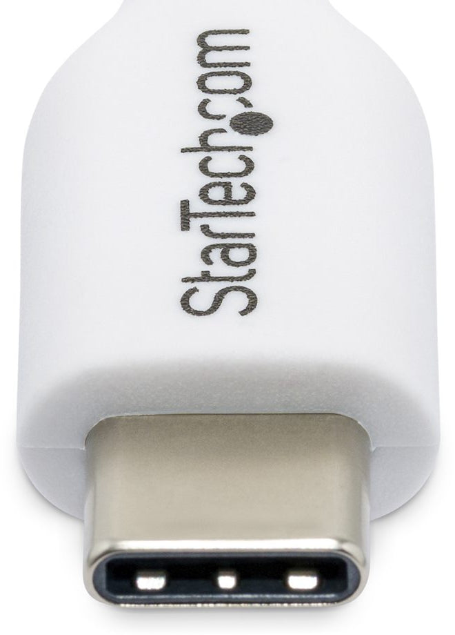 StarTech.com 6.6ft (2m) USB-C Charging Cable, Charge & Sync, 60W (3A) PD, USB 2.0 Laptop Charger Cable - White USB C Charging Cord