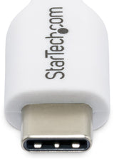 StarTech.com 6.6ft (2m) USB-C Charging Cable, Charge & Sync, 60W (3A) PD, USB 2.0 Laptop Charger Cable - White USB C Charging Cord