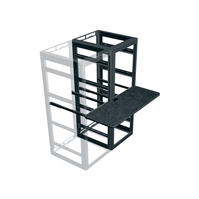 Middle Atlantic 18 Inch Deep Writing Shelf For 27 Inch Deep Racks, 2 Bay