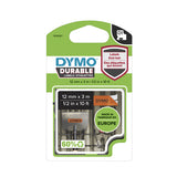 DYMO Authentic D1 Durable Labels | Black Print on Orange Tape | 12 mm x 3 m | High-Performance Label Tape for LabelManager Label Makers