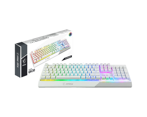 MSI VIGOR GK30 keyboard Gaming USB White