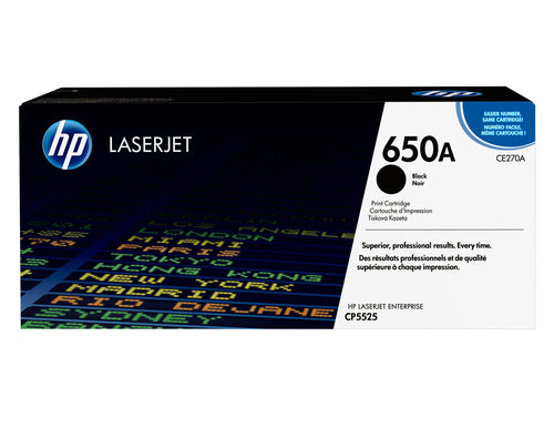 HP 650A Black Original LaserJet Toner Cartridge