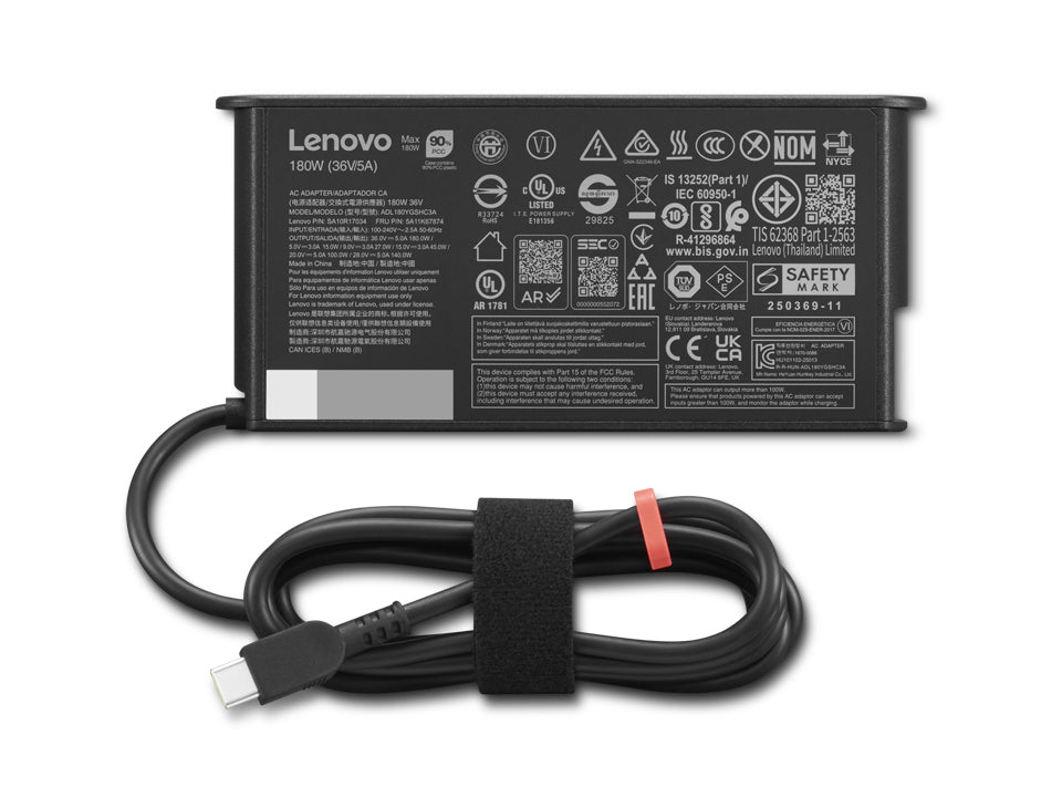 Lenovo power adapter/inverter Indoor 180 W Black