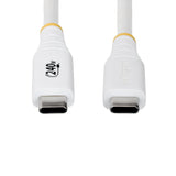 StarTech.com 6ft (1.8m) USB-C Charging Cable, Durable and Ultra-Flexible, 240W (5A) PD EPR, USB 2.0 Laptop Charger Cable, USB-IF Certified, Rugged USB-C Charging Cord - White