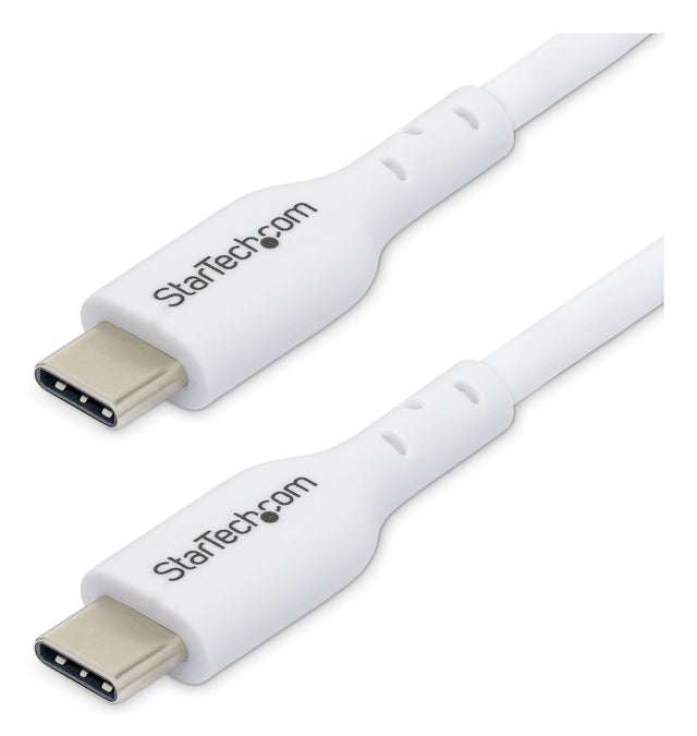 StarTech.com 6.6ft (2m) USB-C Charging Cable, Charge & Sync, 60W (3A) PD, USB 2.0 Laptop Charger Cable - White USB C Charging Cord