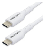 StarTech.com 3ft (1m) USB-C Charging Cable, Charge & Sync, 60W (3A) PD, USB 2.0 Laptop Charger Cable - White USB C Charging Cord