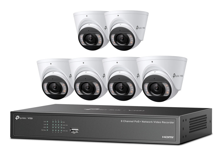TP-Link VIGI 4MP TURRET IPC & 8-CH NVR KIT video surveillance kit Wired 8 channels
