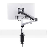 StarTech.com Desk Mount Monitor Arm For 27in 16:9 or 30in 21:9 Ultrawide Screens, VESA 75x75/100x100, Tool-Less Mechanical Spring Arm, C-Clamp/Grommet, TAA