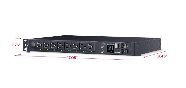 CyberPower PDU41021 power distribution unit (PDU) 16 AC outlet(s) 1U Black