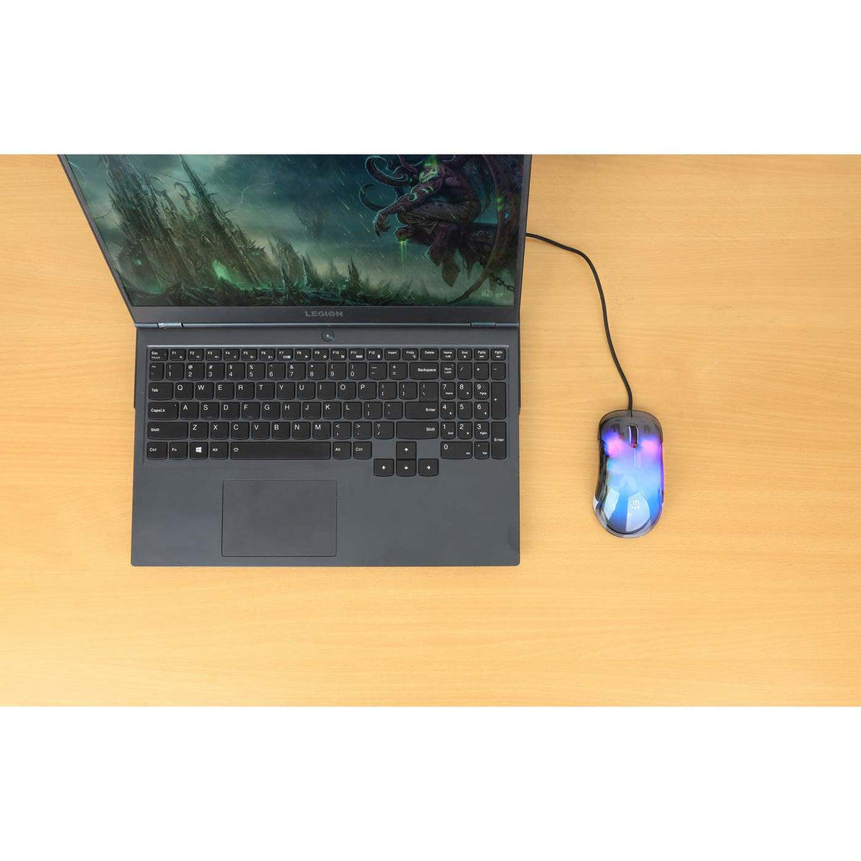 Manhattan 190381 mouse Universal Ambidextrous USB Type-A Optical 12800 DPI