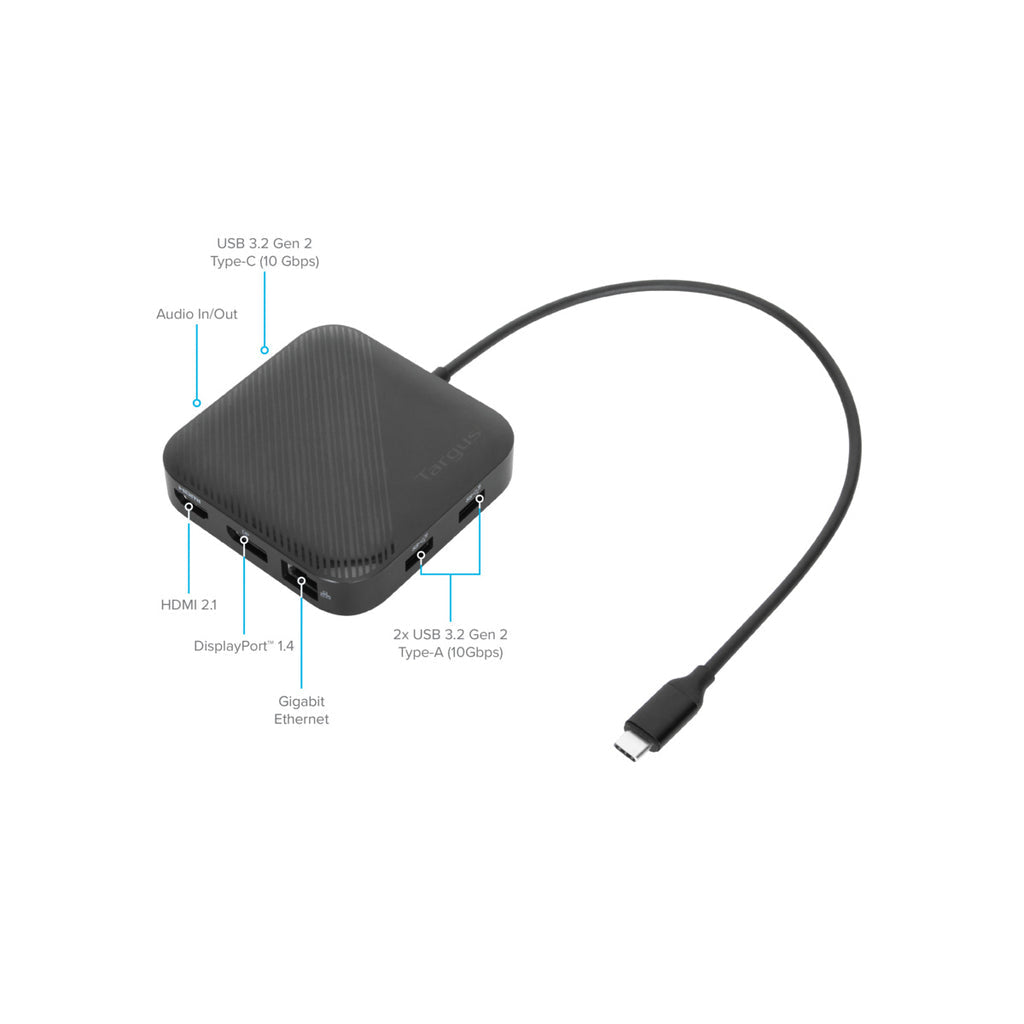 Targus DOCK425GLZ laptop dock/port replicator Wired USB4 Black