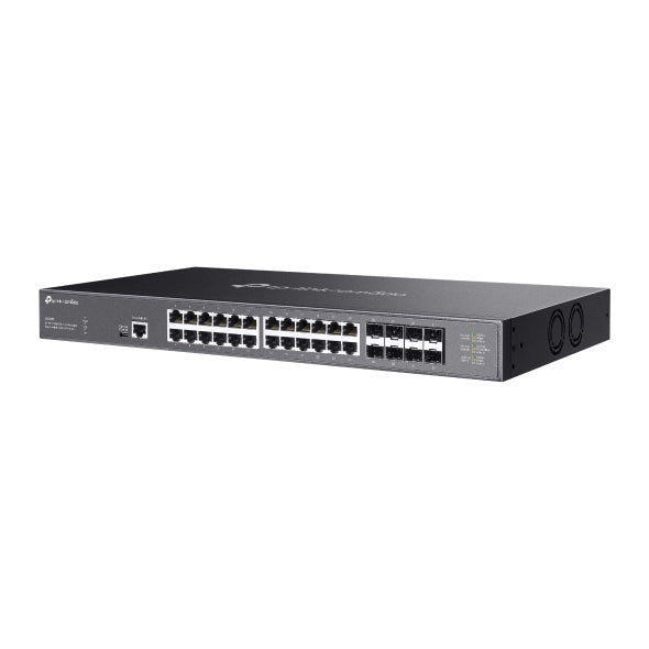 TP-Link Omada 24-Port 10GBASE-T L2+ Managed Switch with 8 10GE SFP+ Slots