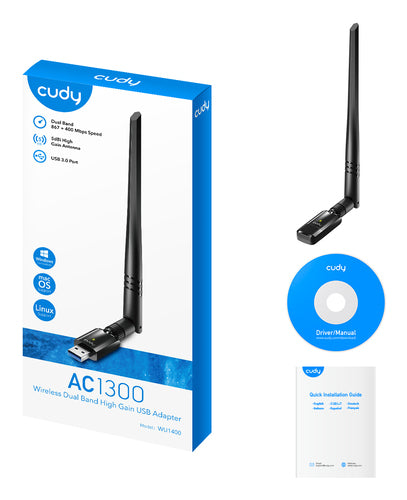 Cudy WU1400 network card WLAN 867 Mbit/s