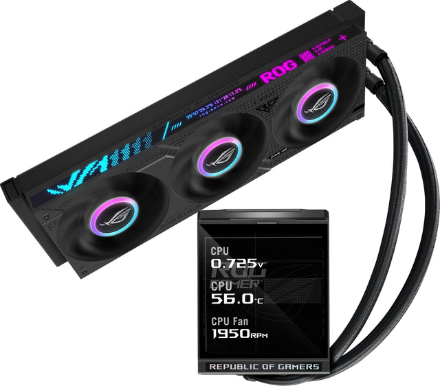 ASUS ROG Strix LC IV 360 ARGB LCD Processor All-in-one liquid cooler 12 cm Black