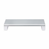 StarTech.com Ergonomic Monitor Riser Stand, Up to 33lb/15kg, Fixed height 3.5in/9cm, Desktop Computer Monitor/Laptop Riser, Steel Platform, Quick Assembly, Optimize Desk Space - TAA