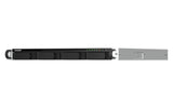 QNAP TS-464U NAS Rack (1U) Intel® Celeron® N5095 8 GB DDR4 0 TB QNAP Turbo System Aluminium, Black