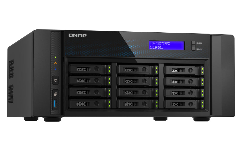 QNAP TS-H1277AFX-R7-32G NAS/storage server Tower AMD Ryzen™ 7 32 GB DDR5 0 TB QuTS hero Black