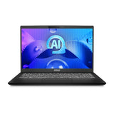 MSI Modern 15 H AI C1MG-029CA Intel Core Ultra 7 155H Laptop 39.6 cm (15.6") Full HD 32 GB DDR5-SDRAM 1 TB SSD Wi-Fi 6E (802.11ax) Windows 11 Home Black