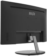 MSI Pro MP241CA 23.6 Inch Curved Monitor, 1500R, Full HD (1920 x 1080), 75Hz, VA, 4ms, FreeSync, HDMI, DiplayPort, Built-in Speakers, Anti-Glare, Anti-Flicker, Less Blue light, TÜV Certified, VESA, Kensington, Black