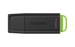 Kingston Technology DataTraveler 256GB Portable USB 3.2 Gen 1 Exodia Black/Green