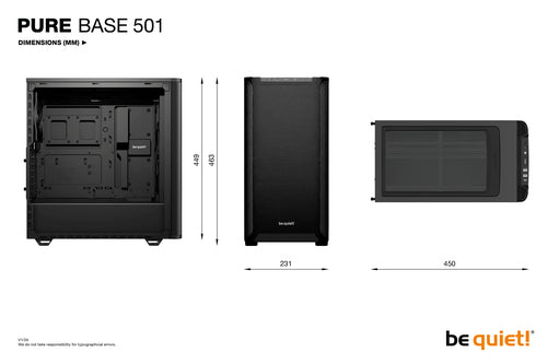 be quiet! PURE BASE 501 Black Midi Tower