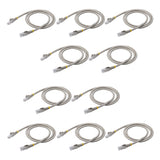 StarTech.com 3 ft. CAT6 Ethernet cable - 10 Pack - ETL Verified - Gray CAT6 Patch Cord - Snagless RJ45 Connectors - 24 AWG Copper Wire - UTP Ethernet Cable