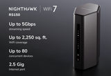 NETGEAR Nighthawk RS150 wireless router Gigabit Ethernet Dual-band (2.4 GHz / 5 GHz) Black