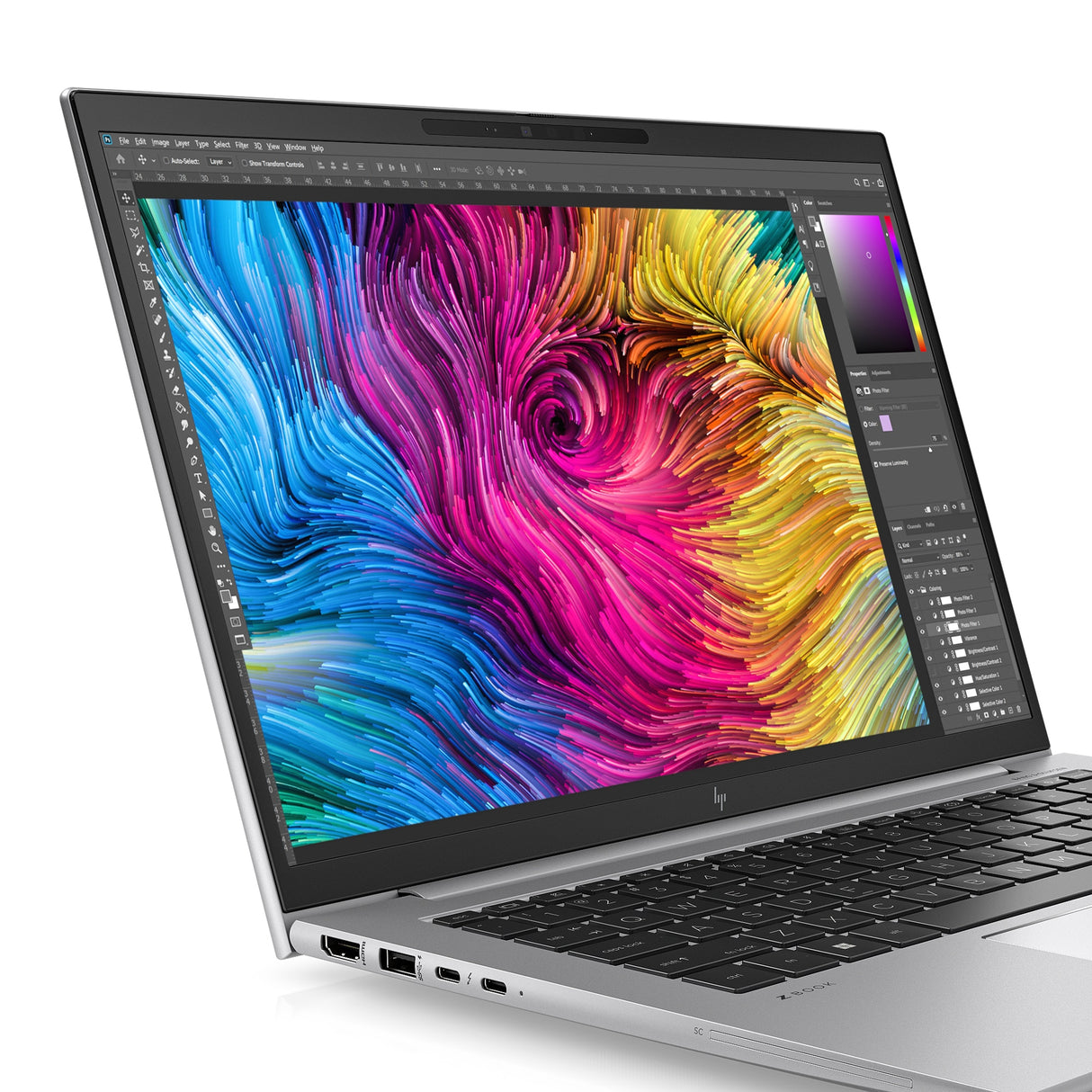 HP ZBook Firefly G10 Intel® Core™ i7 i7-1365U Mobile workstation 35.6 cm (14") WQXGA 16 GB DDR5-SDRAM 512 GB SSD Wi-Fi 6E (802.11ax) Windows 11 Pro Silver