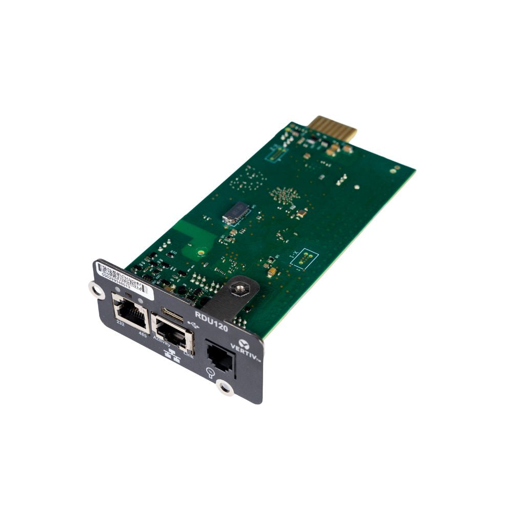 Vertiv Liebert IntelliSlot RDU120 - Network Card, Remote Monitoring Adapter, RS-485, USB Port, UL2900-1 cybersecurity certified, 1Gb Ethernet (RDU120)
