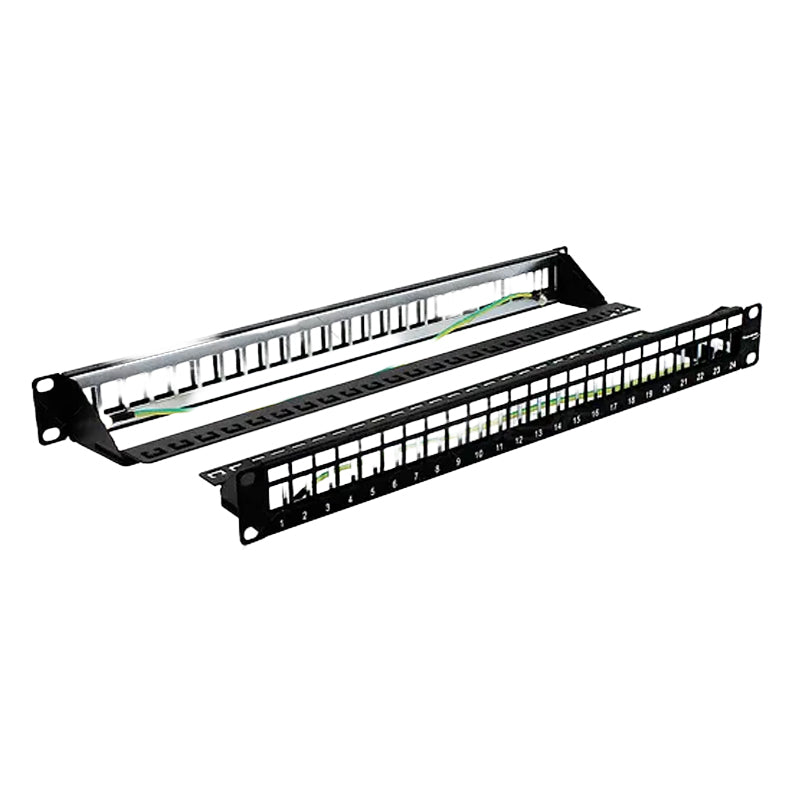 Wavenet Patch Panel Unloaded 24-Port 1U