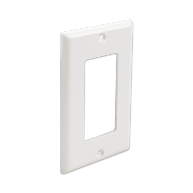 Primewired Decora Wall Plate, Single Gang - White