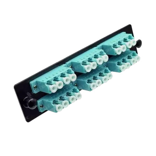 Primewired Fiber Adapter plate LGX with 6 LC Quadplex Aqua Adapters(24 Strands)