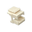 Fiber Keystone Jack Blank - White
