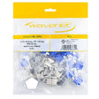 Wavenet Keystone Jack CAT6A, HD Series, UTP, 110-Type, T568A/B, White 25PK