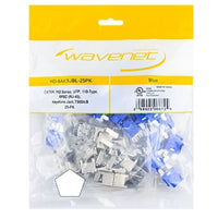 Wavenet Keystone Jack CAT6A, HD Series, UTP, 110-Type, T568A/B, White 25PK