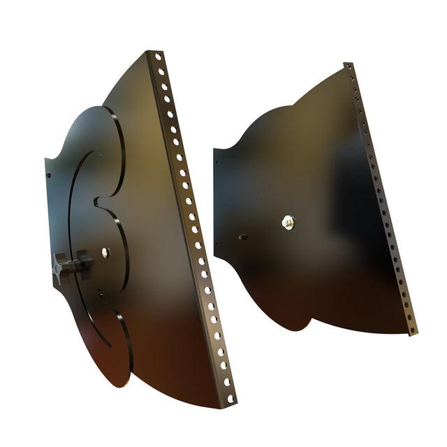 Hammond HLP Series, Round Hole Punched Rotating Mounting Rails 8U