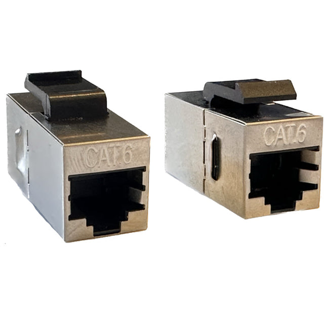 Inline Coupler Keystone Jack, Cat6 FTP Shielded 5PK
