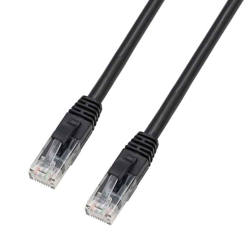 Primewired Patch cord V2, Cat6 UTP, Fluke Tested, 24AWG, Black  14 ft.