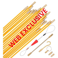 Fiberglass Push/Pull Rod Set 33ft 10pc set