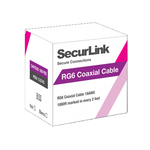 RG6 60% CCS FOIL CMR 3Ghz BLACK - 1000ft