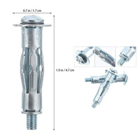 Wall Anchor Kits for Plasterboard size: M5*37mm (12pk)