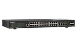 QNAP QSW-M2130P-2C2S26T network switch Managed L2 2.5G Ethernet (100/1000/2500) Power over Ethernet (PoE) 1U Black