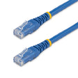 StarTech.com 10ft CAT6 Ethernet Cable - Blue CAT 6 Gigabit Ethernet Wire -250MHz 100W PoE RJ45 UTP Molded Network/Patch Cord w/Strain Relief/ Individually Tested