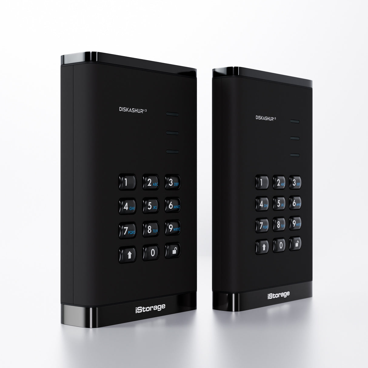 iStorage diskAshur³ 1 TB Black | Secure Portable Hard Drive | | FIPS 140-3 Level 3 Complaint |Common Criteria EAL 5+ | PIN protected | AES-XTS 256-bit hardware encryption | GDPR, TAA Compliant | Dust/Water Resistant