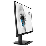 MSI Pro MP243 23.8 Inch Monitor, Full HD (1920 x 1080), 75Hz, IPS, 5ms, HDMI, DisplayPort, Built-in Speakers, Anti-Glare, Anti-Flicker, Less Blue light, TÜV Certified, VESA, Kensington, Black