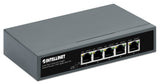 Intellinet 5-Port PoE++ Switch with 4 Gigabit Ethernet Ports and 1 RJ45 Gigabit Uplink Port